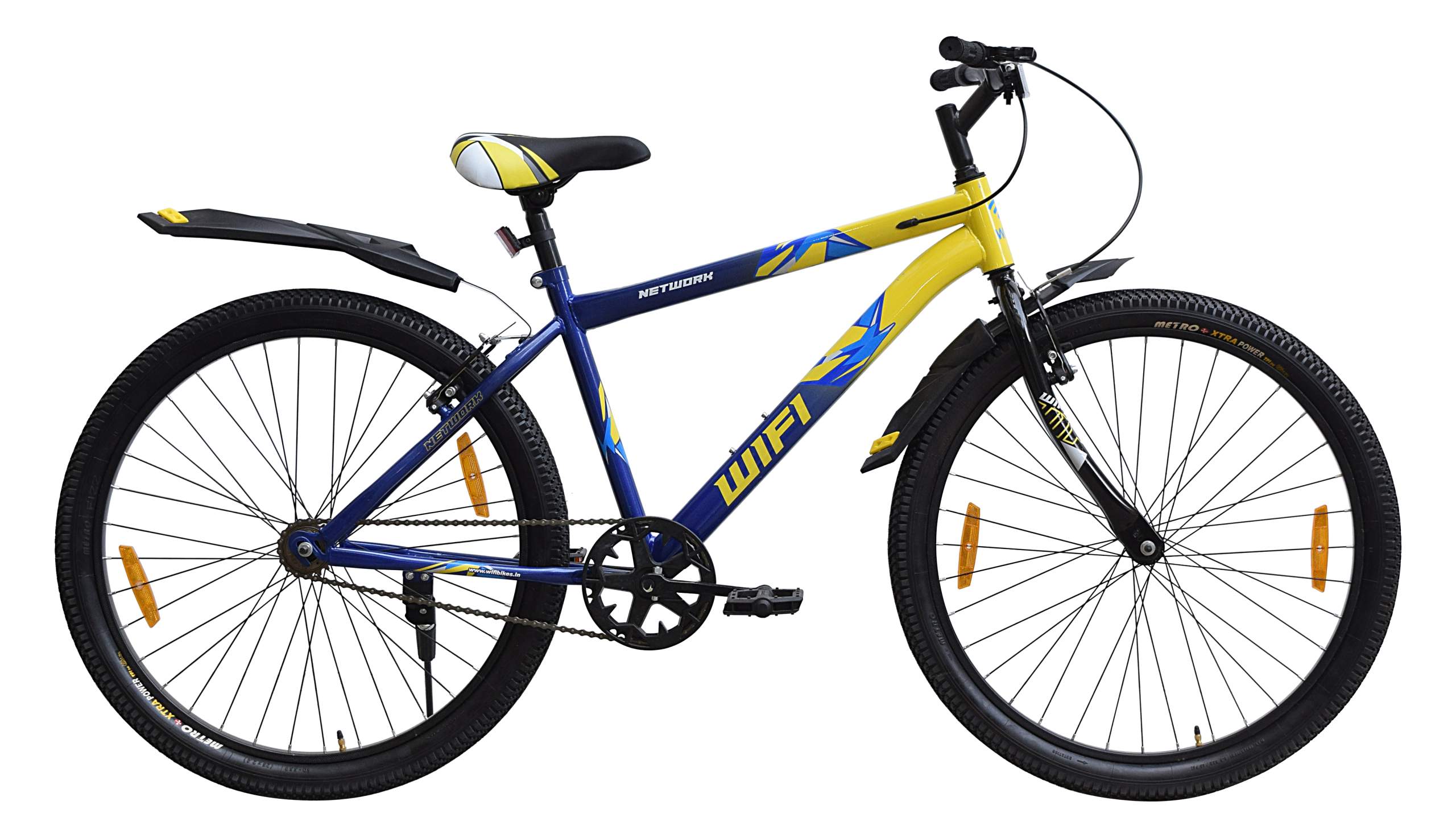 Network Single Speed Rigid Fork V Brakes Non IBC-Mountain Bike